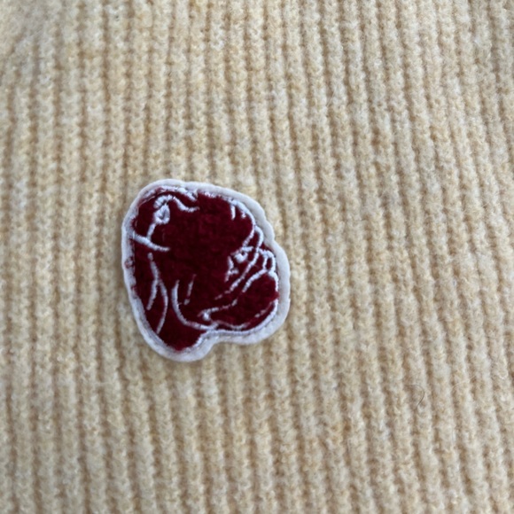 Urban Outfitters BDG Embroidered Cardigan Yellow Medium - Picture 3 of 4